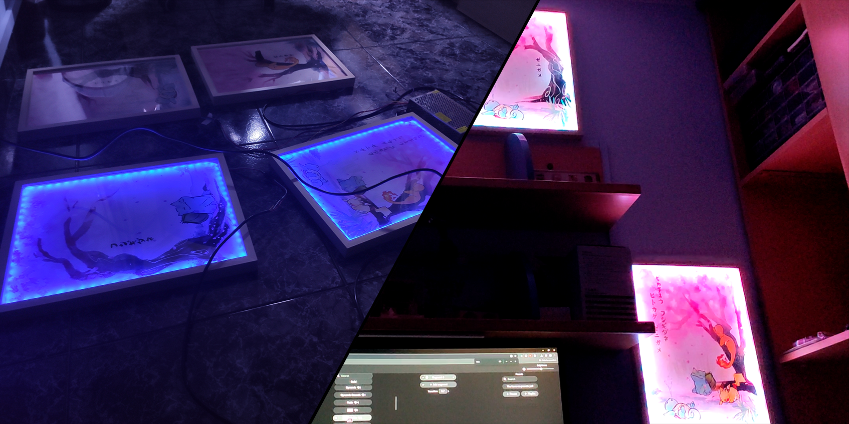 WLED-gesteuerte LED-Bilderrahmen