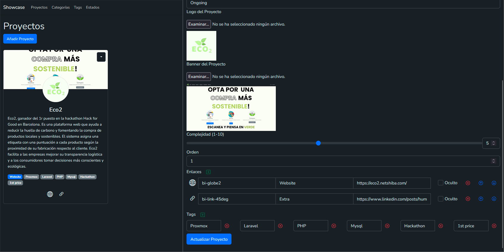 Projekt-Showcase-Plattform